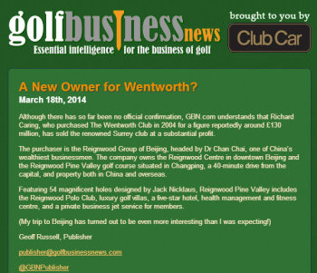 GBN Newsletter re Wentworth