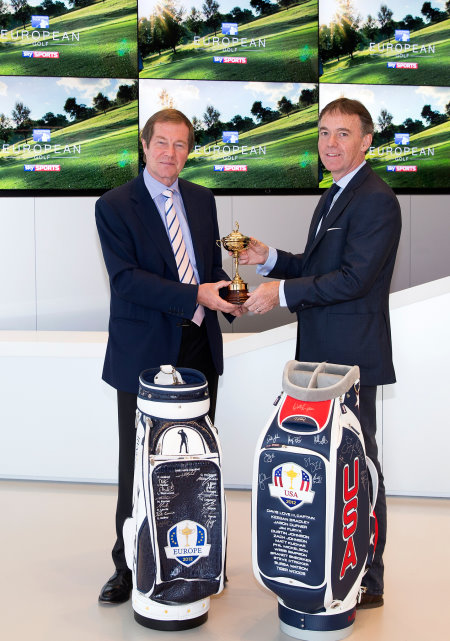 George O'Grady, Chief Executive of The European Tour, and Jeremy Darroch, BSkyB Chief Executive
