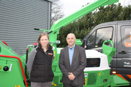 Joanna Chapman, Managing Director of Orange Plant pictured with Martin Lucas of GreenMech