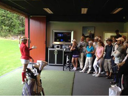 Natalie Gulbis at Losby Golf Club in Norway
