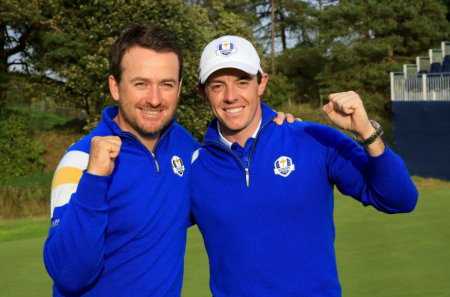 Graeme McDowell and Rory McIlroy in Glenmuir release Getty images.jpg