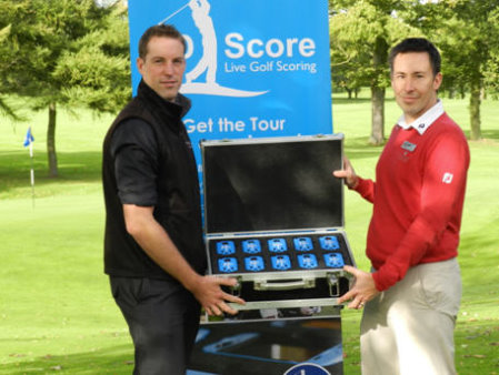 Sam Phillips (left), Director of Golf Days UK, with Brad McLean Director of Golf at Marriott Sprowston Manor
