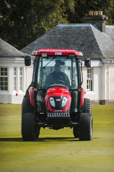 The new TYM tractor at Gleneagles.