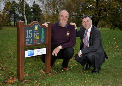 Andrew Wilson (left), chairman of finance at Thirsk & Northallerton Golf Club and Brian De Vere, Relationship Manager Yorkshire Bank’s Business and Private Banking Centre in York