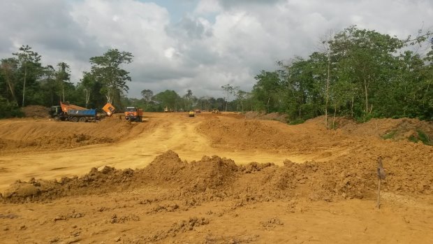 Construction in progress at Garden City Golf Estate in Nigeria