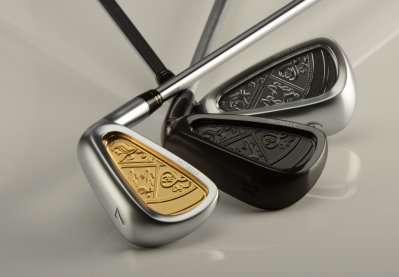 Sterling England irons are priced at £3,500 for nine clubs from 4-iron to sand wedge, including a gap wedge.