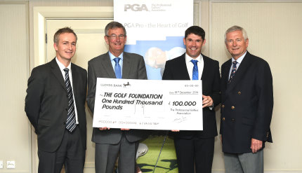 (from left) Brendon Pyle, Neil Selwyn Smith, Padraig Harrington and Charles Harrison
