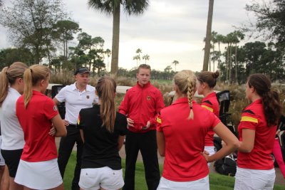  Sebastian Rühl Coaching the German Girls Golf Team