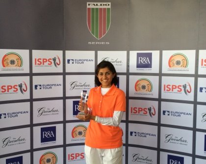 Sana Tufail the 2014 Faldo Series Middle East Championship overall winner