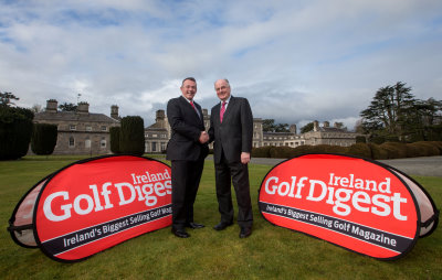 Walton Media Group Managing Director, Linton Walsh and IGTOA Chairman, Denis Kane at the recent announcement of a three year Official Media Partnership with the IGTOA at Carton House
