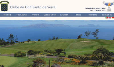 Club de Golf Santo website