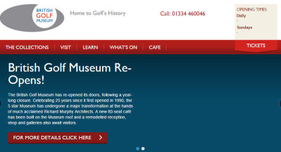 British Golf Museum website