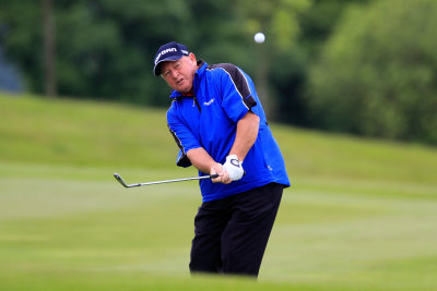  Ian Woosnam of Wales in action during the final round of the SSE Enterprise Wales Senior Open played on the Roman Road Course, Celtic Manor Resort on May 31, 2015 in Newport, United Kingdom.  (Photo by Phil Inglis/Getty Images)