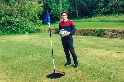 Jamie Cook, assistant pro at Heythrop Park Resort, on the new FootGolf course