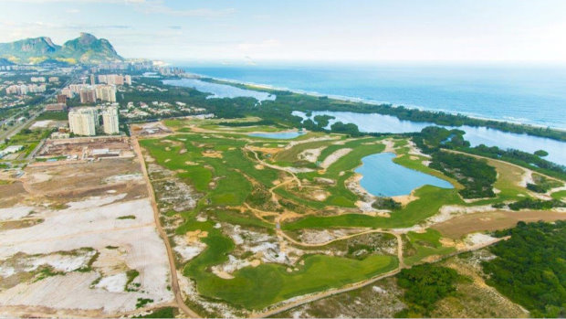 Rio Olympics Golf Course  from the air (photo credit IGF)
