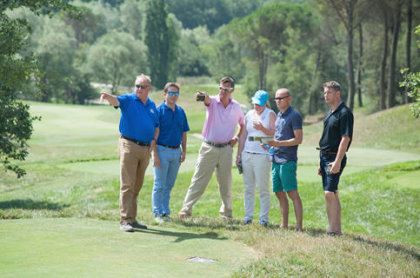 Ryder Cup Europe’s evaluation team meet with the Spanish bid team to inspect PGA Catalunya Resort’s Stadium Course
