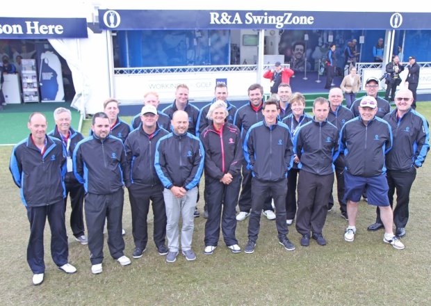 The PGA coaching team at the R&A Swing Zone (courtesy of Adrian Milledge)
