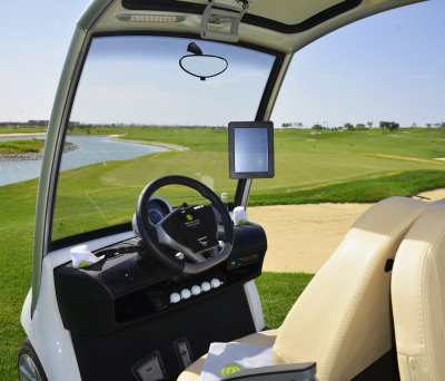 StayPrime GPS on Cart at Dreamland GC