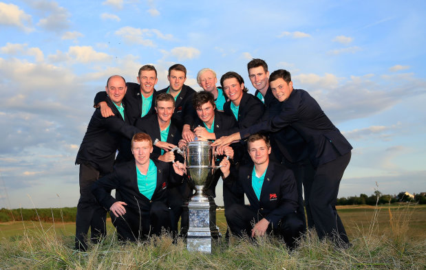 Winning GB&I Team with the Walker Cup 