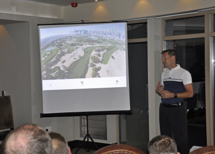 Craig Haldane, Courses Superintendent at Emirates Golf Club, speaking about the history of the club
