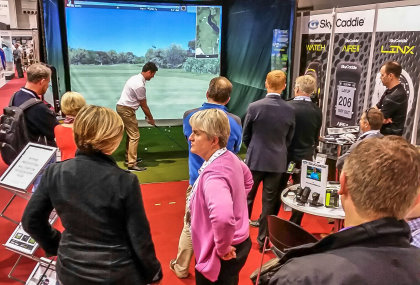 SkyTrak stand at Golf Trade Show 2015