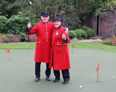 The new Huxley Golf Putting Green at Royal Hospital Chelsea 