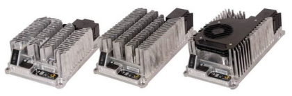 Delta-Q’s IC Series Industrial Battery Chargers, left to right: IC650, IC900 and IC1200