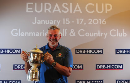 Darren Clarke at the Press Briefing for the Eurasia Cup 2016 (pic by Khalid Redza /Asian Tour)