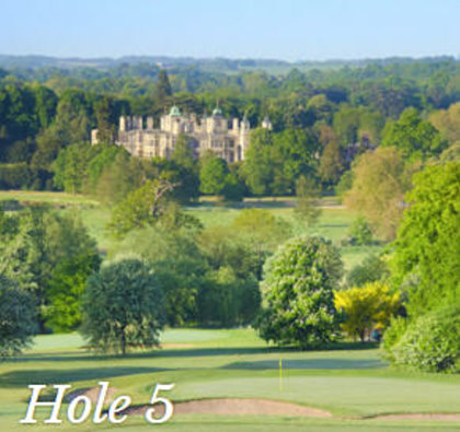 Saffron Waldon Golf Club with Audley End House in the background