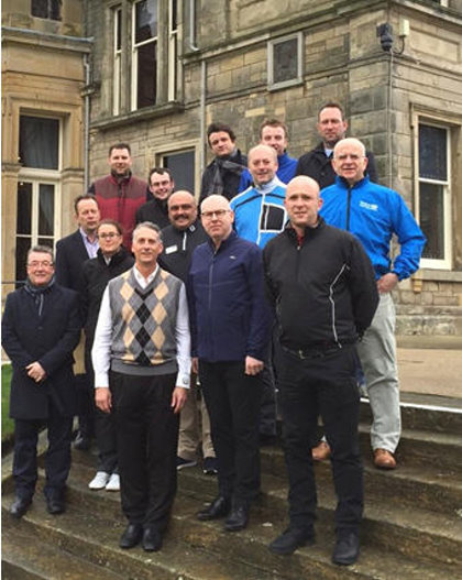  The delegates pictured outside the R&A Clubhouse 