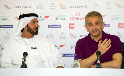 Ivan Peter Khodabakhsh, Chief Executive Officer, Ladies European Tour (right) with Mohamed Juma Buamaim, Vice Chairman & CEO, golf in DUBAI