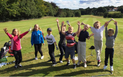 Juniors learning to enjoy golf at Sandiway Golf Club in Cheshire