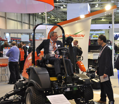 Jacobsen President David Withers during his interview with Alistair Dunsmuir of ‘Greenkeeping’