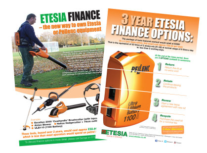 Etesia UK has announced affordable lease and hire purchase finance options