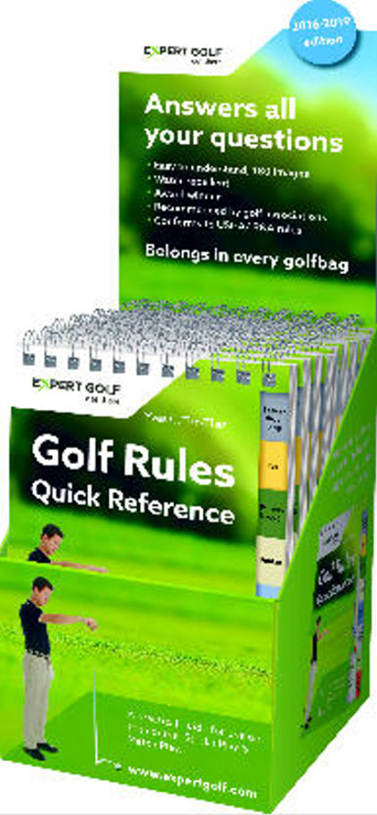 Golf Rules Book display box