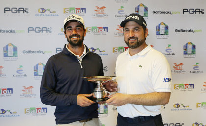 2016 Golfbreaks.com Fourball Championship Winners, Gerard Piris Mateu & Ivo Giner (PGA of Spain)