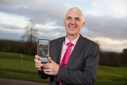 Phil Price at the Golf Union of Wales Awards 2016. Celtic manor Resort 03.02.16 ©Steve Pope - Sportingwales