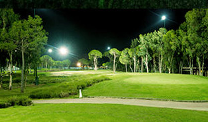 Carya Golf Course by night, ‘Europe’s only fully-floodlit course’