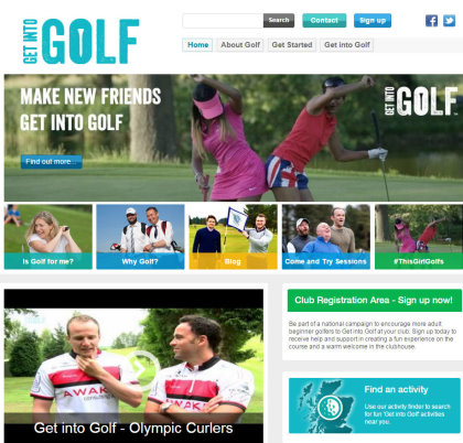 Get into Golf Scotland website