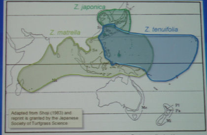 Zoysia Geographic Distribution