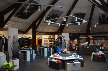 The pro shop has been redesigned