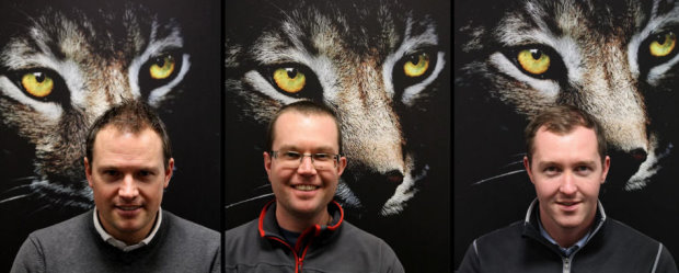 Lynx Demo Day Team Ben Johnson (left) Andy Sumner (centre) Ryan Walters (right)