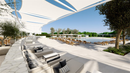 PGA Catalunya Resort’s 5* hotel - poolside (computer generated image)