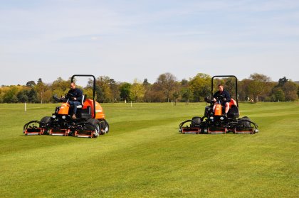 The LF570’s in action on the course, striping the fairways