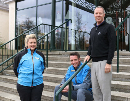 Gleneagles has appointed three new professionals to strengthen its golf offering. (from left) Nicola Taylor, Calum Lawson, David Blackadder