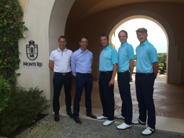  Monte Rei Professional Team, from left David Shepherd, David Ashington, Darren Griffiths, Chris Watt and Bradley Dye