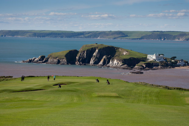 South Devon Golf Tour - Thurlestone Golf Club, overlooking Burgh Island