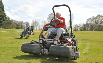 “Toro came top, no argument,” says head greenkeeper Dave Macavay, pictured on one of the club’s new machines