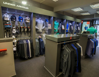 Under Armour shop within Auchterlonies of St Andrews