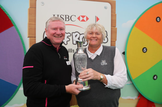 Golf Foundation Chairman Stephen Lewis and Dame Laura Davies.j